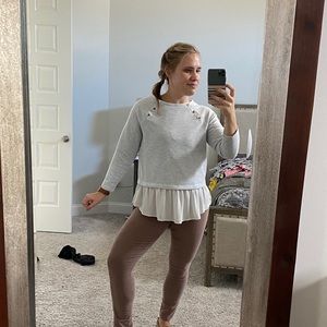 Loft top with built in white size small